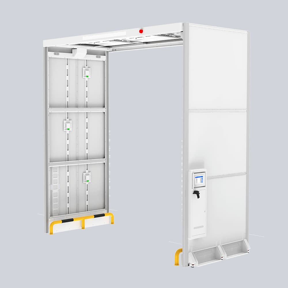 右側展示CK-T8F門禁系統,突出電源與接口配置,確保系統穩定運行。