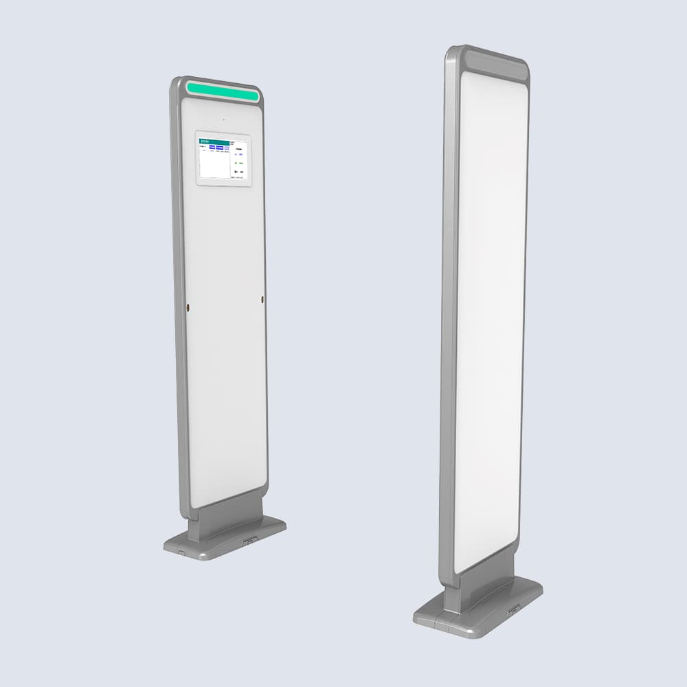 右側視角展示CK-T4 RFID通道門禁的安裝與連接界面。