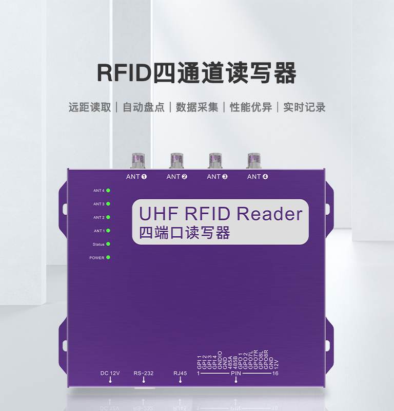 CK-R4L RFID四通道UHF讀寫器 1 CK-R4L RFID四通道UHF读写器(images 1)