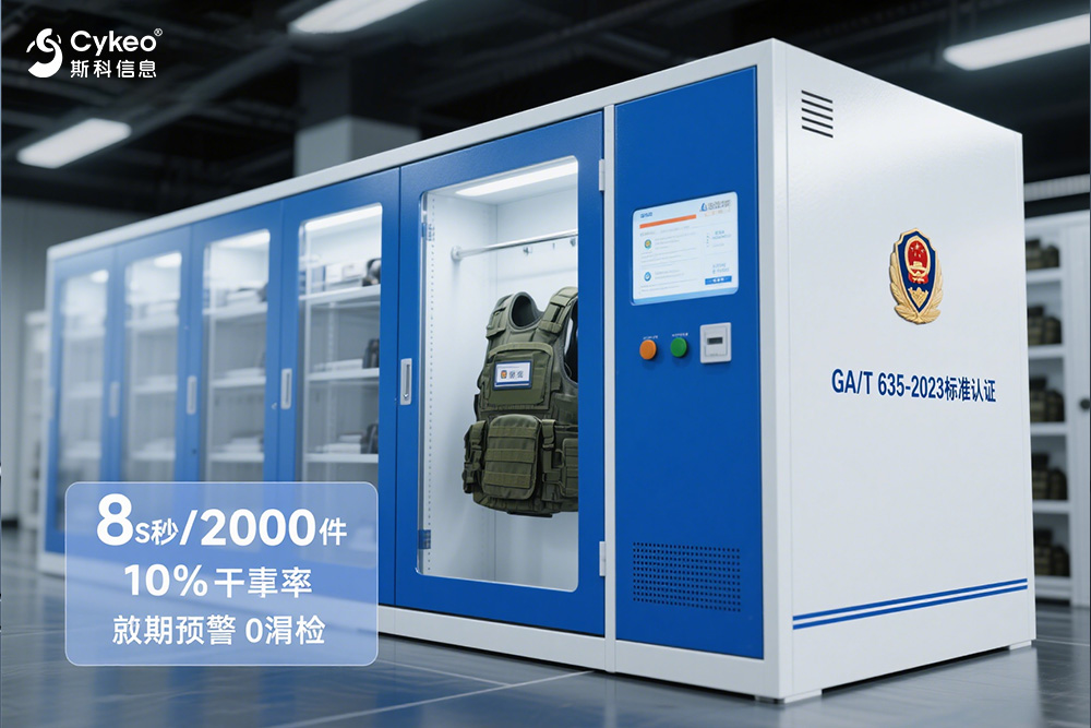 ??警用防彈衣RFID追蹤系統上線！8秒批量盤點2000件...