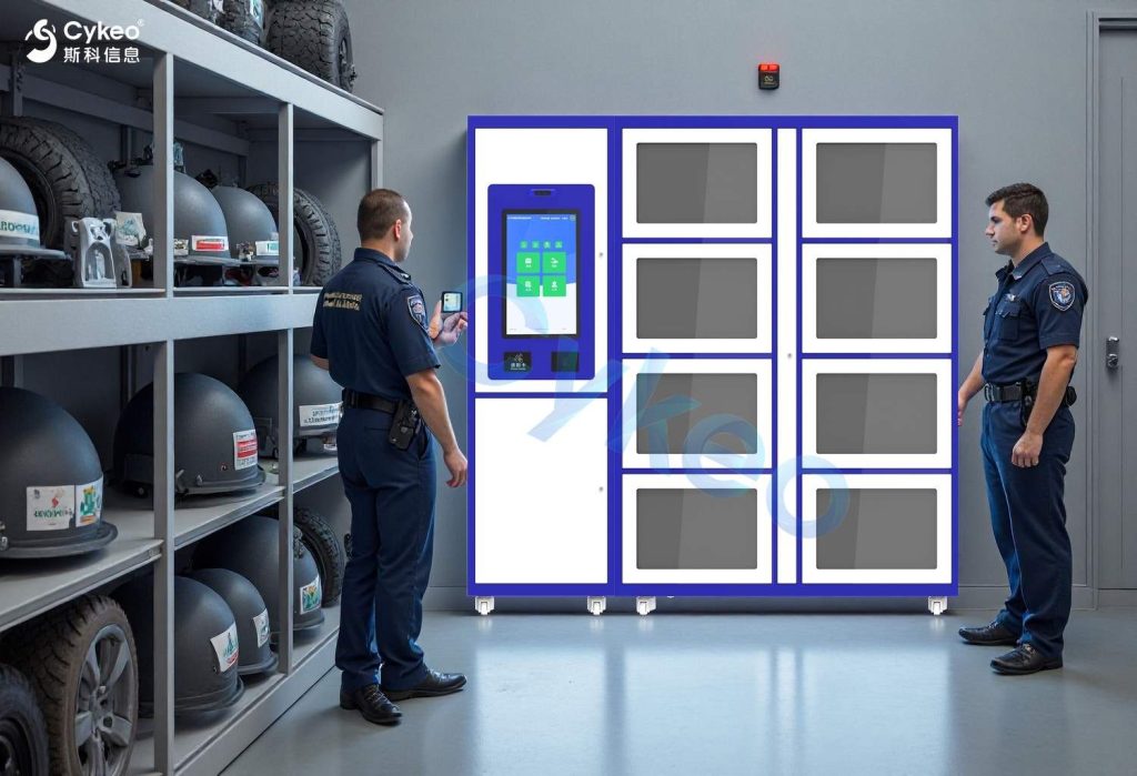 交警RFID智能裝備柜:催淚噴射器/手銬等10類(lèi)器械使用記錄實(shí)時(shí)上傳 1 交警RFID智能装备柜:催泪喷射器/手铐等10类器械使用记录实时上传(images 1)